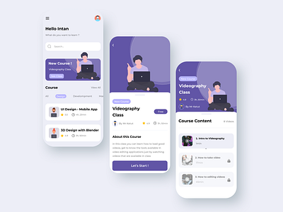 Course App | Studee course design learning mobile mobileapp ui uiux ux