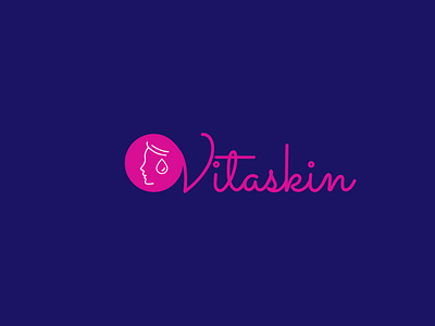 vitaskin  logo  design