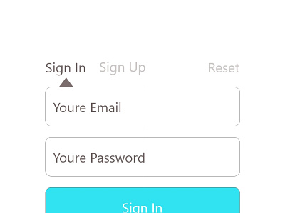 login page design