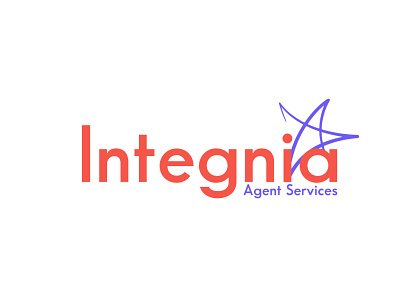 integnia logo design for client adobe illustrator branding lettermark logo logo design logodesign minimal typography vector wordmark logo