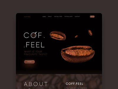 Landing Coffee shop coffee shop concept design landing coffee shop landing page uxui design web design website