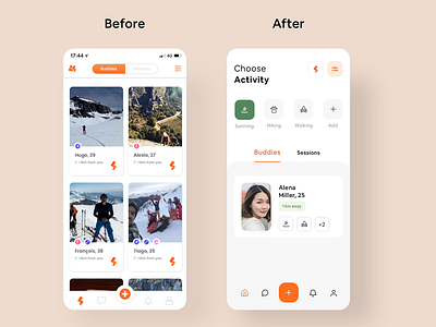 Smatch - Redesign app app design design hobby ios minimalistic mobile mobile app redesign sport ui