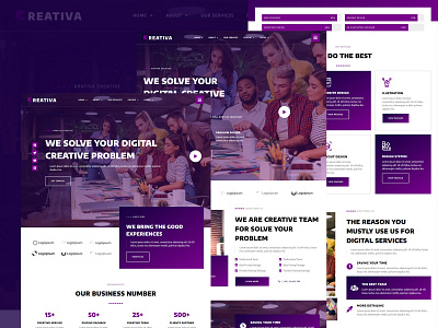 Creative & Digital Agency Website Design on Elementor WordPress