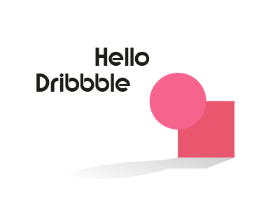 Dribbble minimalistic logo