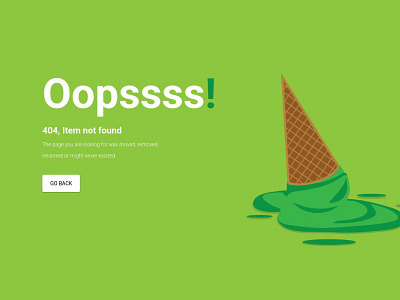 Simple and Sleek 404 error page