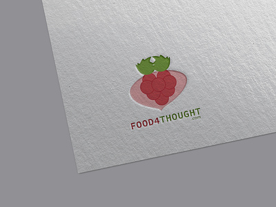 Wine and healthy food logo