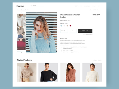 ecommerce product page