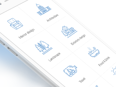 Icons app appdesign architecture design icon interior ios lviv mobile ui