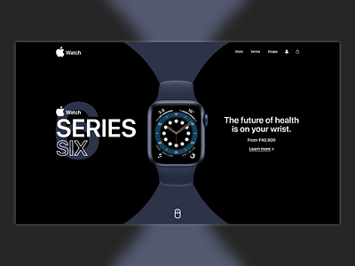 Apple Watch Website Concept apple apple watch minimal ui watch web website website concept website design