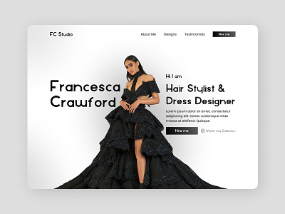 FC Studio | Portfolio Website design figma figmadesign minimal ui ux web website website concept website design