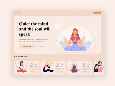 Yoga Website design figma figmadesign minimal ui web website website concept website design