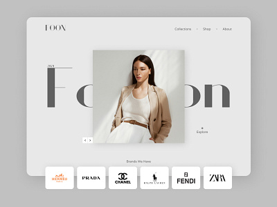 FOON | Brand Store design figma figmadesign minimal ui ux web website website concept website design