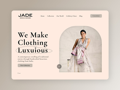 Jade by MK Redesigned Website design figma figmadesign minimal ui ux web website website concept website design