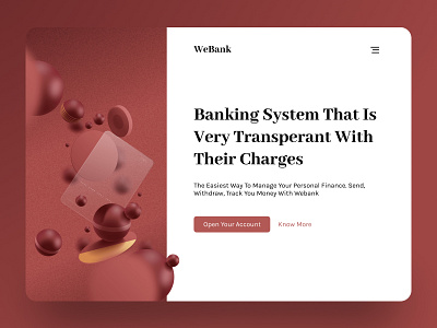 🏦 Landing page for Bank