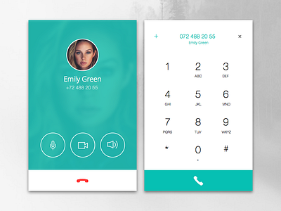 Day 003 - Dial Pad call caller screen dial pad dial widget phone ui ui design