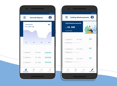 Finance Reimbursement App app branding design illustration minimal ui ux website