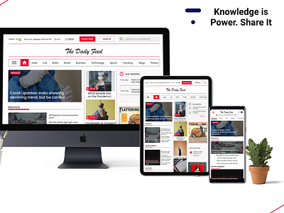 Responsive Newspaper Website