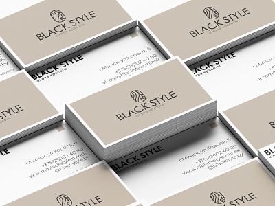 Black style Business card