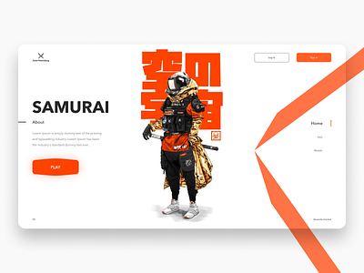 Samurai design samurai ui ux web