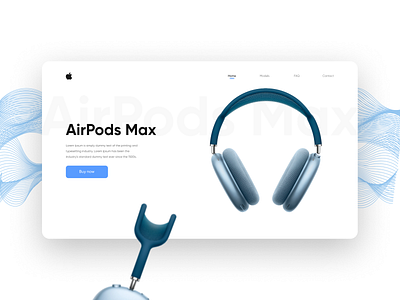 Apple Air Pods Max airpods apple branding design ui ux web