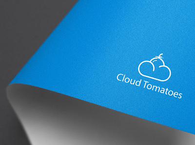 Cloud Tomatoes Logo cloud cloud server cloud server logo logo design