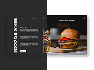 Food On Wheel (Web Version) food app food delivery food restaurant street food