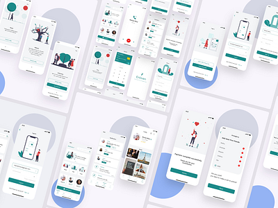 Enliven app application design mental mobile ui ux wellness