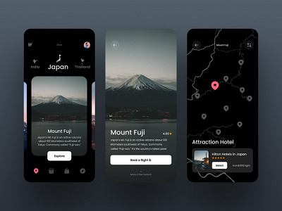Travel App app application booking design ios mobile prototyping travel travelling typography ui ux wireframing