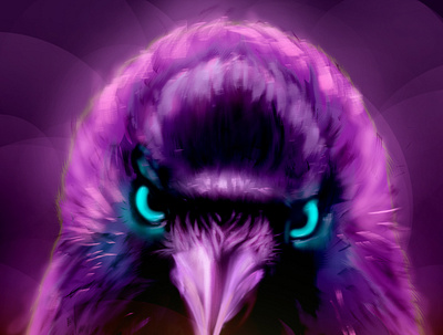 raven digital illustration digital painting