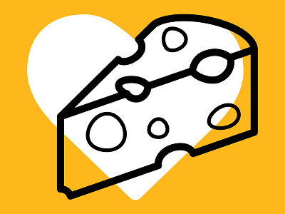 Rigatoni, you like-a more cheese? cheese cheese lovers day fontawesome heart love national cheese lovers day orange outline swiss white yellow