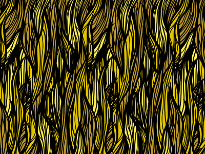 Hair Pattern black brown gold hair lines pattern yellow