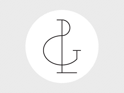 Custom Ampersand - G+L adobe illustrator adobe illustrator cs3 ampersand black circle gray illustration illustrator illustrator cs3 letters logo logo design logotype pattern stripe stripes typography white
