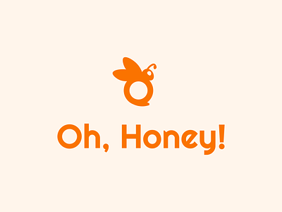 Oh, Honey Logo Design branding dailychallenge design illustration logo vector