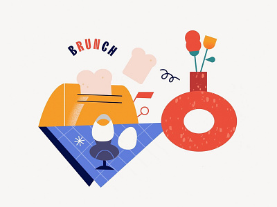 Brunch #3 animation brunch coffee cook design graphic graphic design ill illustration