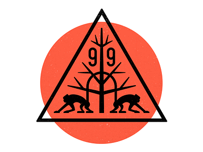 99 Monos 99 band logo monkeys