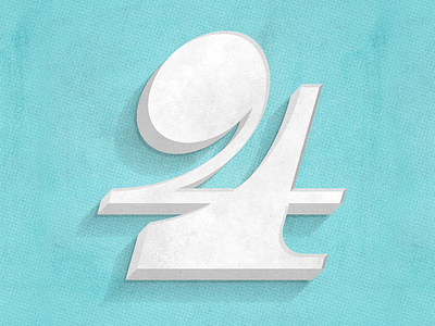 Four 36 days of type graphic design illustration number texture type typography