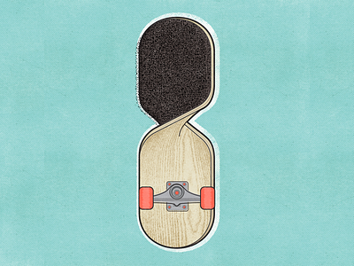 8 For 36daysoftype Project 36daysoftype board graphicdesign illustration number skate skateboard texture typography wood