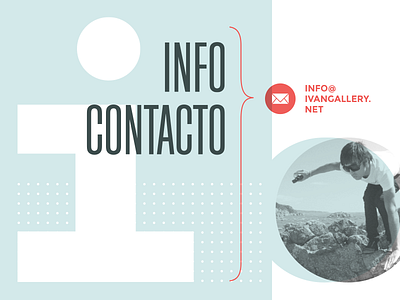 Web Design - visual composition for Contact