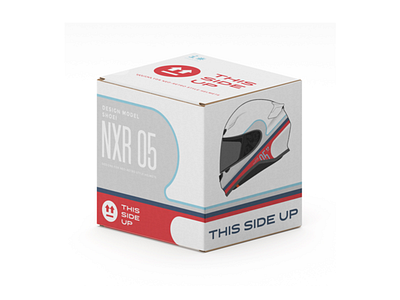 This Side Up Box for NXR bike bike helmet box cardboard helmet motorbike pack package packaging