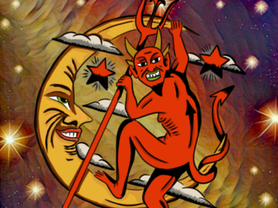 artwork graphic demon astrology colours culture demon design digitalart illustration logo space tattoo zodiac