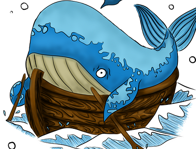 baleine animals anime culture cute art design digitalart funny illustration logo tattoo wave whale