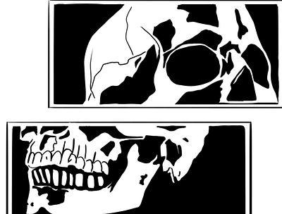 crane black anatomy blackandwhite design digitalart halloween illustration logo retro skull tattoo