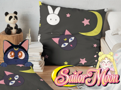 coussin sailor moon aesthetic anime culture cute cute art decoration design digitalart fanart illustration kawaii logo manga otaku pattern product product design retro sailormoon tumblr