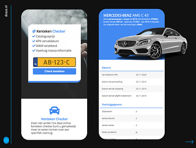 License plate checker App app app design design licenseplate checker