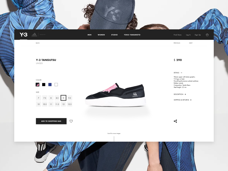 Product Page by Marvin Perzborn on Dribbble