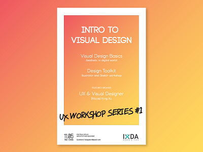 IxDA Poster: UX Workshop Series #1