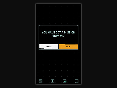 AGENT agent app futuristic game mission secret agent ui