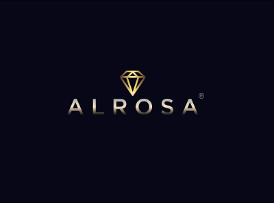 ALROSA adobeillustator adobephotoshop brand brand design brand identity branding branding design design design art designer illustrator logo logo design logodesign logos logotype typography