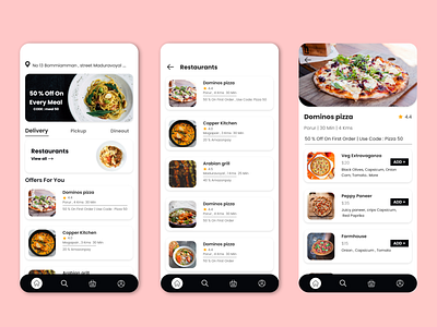 Food Delivery app adobeillustator designer food app food delivery fooddeliveryapp uidesign uxdesign uxuidesign xd design