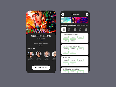 MOVIE BOOKING APP app app designers dribbble movie movie app ui ux ui design uidesign ux uxdesign